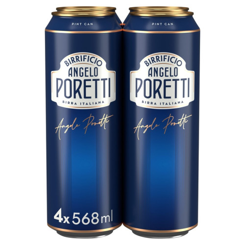 BIRRIFICIO ANGELO PORETTI LAGER 4 PACK CAN 1x6x568ML