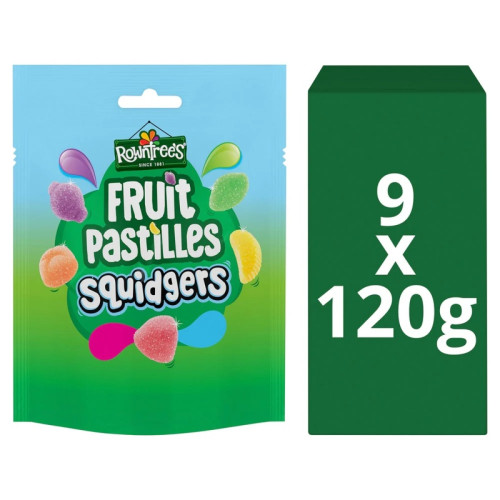 ROWNTREES FRUIT PASTILLES SQUIDGERS SWEETS 1x9x120G