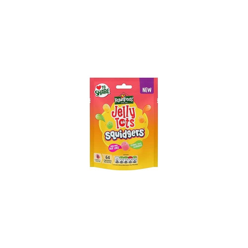 ROWNTREES JELLYTOTS SQUIDGERS SWEETS 1x9x120G