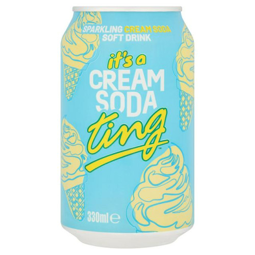 TING CREAM SODA CAN 1x24x330ML