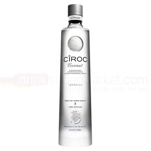 CIROC COCONUT VODKA BOTTLE 6x70CL