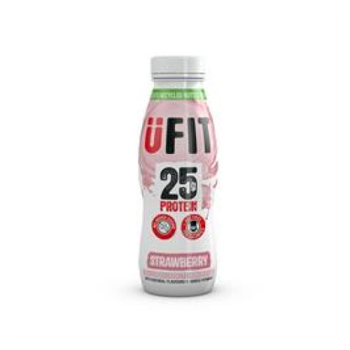 UFIT PROTEIN STRAWBERRY BOTTLE 1x8x310ML PMP &Acirc;&pound;1.79