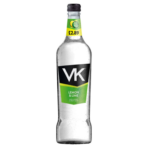 VK LEMON LIME READY TO DRINK BOTTLE 1x6x70CL PMP &Acirc;&pound;2.89