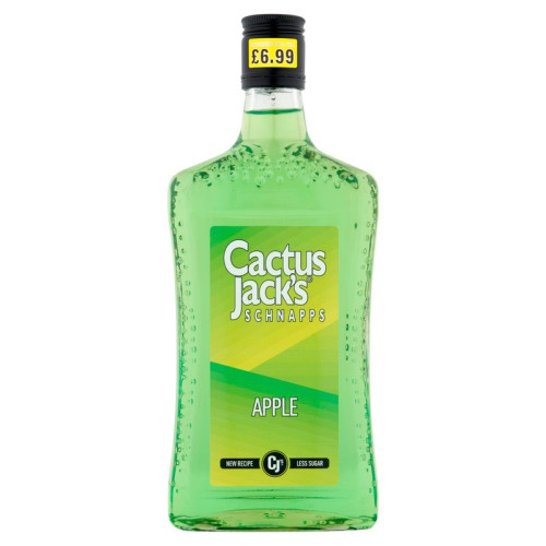 CACTUS JACKS SCHNAPPS APPLE LIQUEUR BOTTLE 1x50CL PMP &Acirc;&pound;6.99