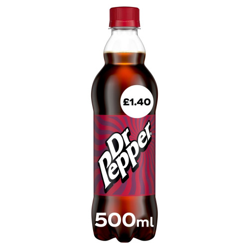 DR PEPPER BOTTLE 1x12x500ML PMP &Acirc;&pound;1.40