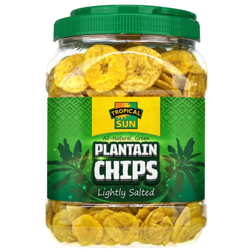 TROPICAL SUN PLANTAIN LIGHTLY SALTED TUB 1x450G PMP &Acirc;&pound;4.39