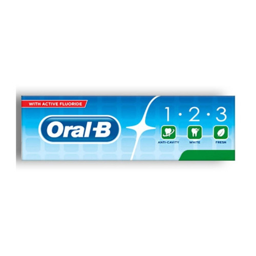 ORALB 1-2-3 TOOTHPASTE 1x12x75ML PMP &Acirc;&pound;1
