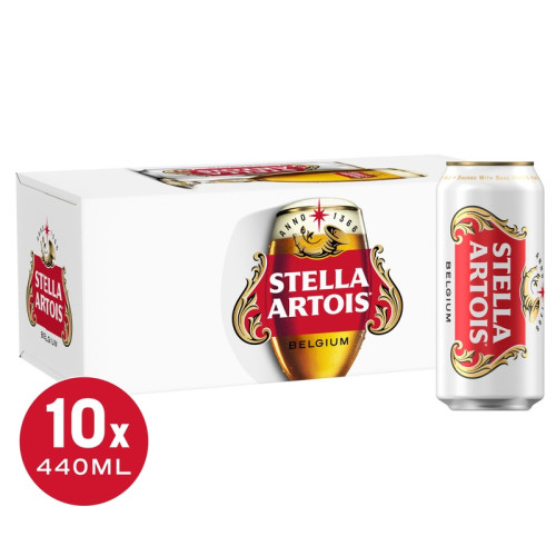 STELLA ARTOIS PREMIUM LAGER CAN 1x10x440ML