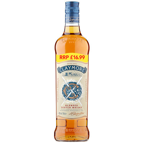 CLAYMORE BLENDED SCOTCH WHISKY BOTTLE 1x70CL PMP &Acirc;&pound;16.99