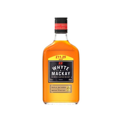 WHYTE & MACKAY BLENDED TRIPLE MATURED SCOTCH WHISKY BOTTLE 1x35CL PMP &Acirc;&pound;11.29