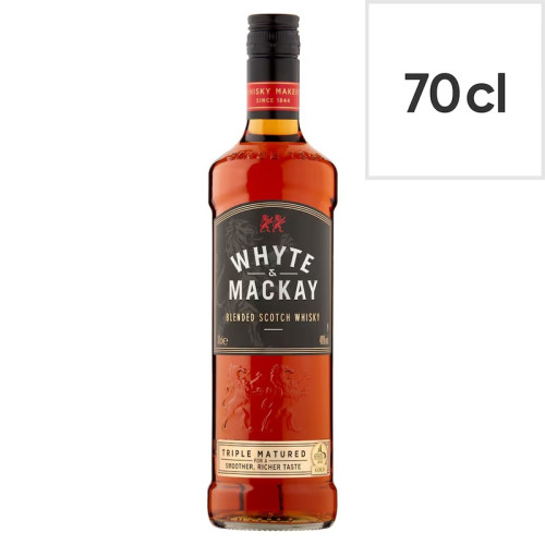 WHYTE & MACKAY BLENDED TRIPLE MATURED SCOTCH WHISKY BOTTLE 1x70CL PMP &Acirc;&pound;18.99