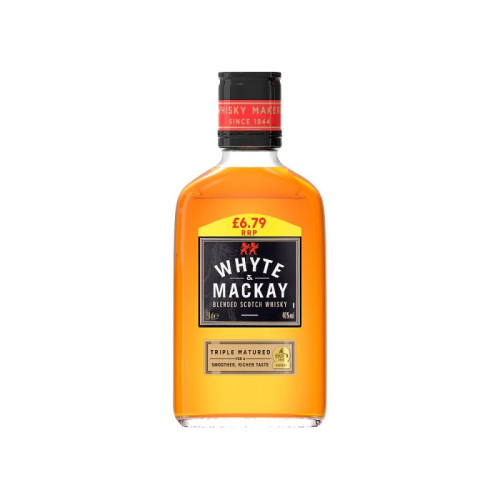 WHYTE & MACKAY BLENDED TRIPLE MATURED SCOTCH WHISKY BOTTLE 6x20CL PMP &Acirc;&pound;6.79