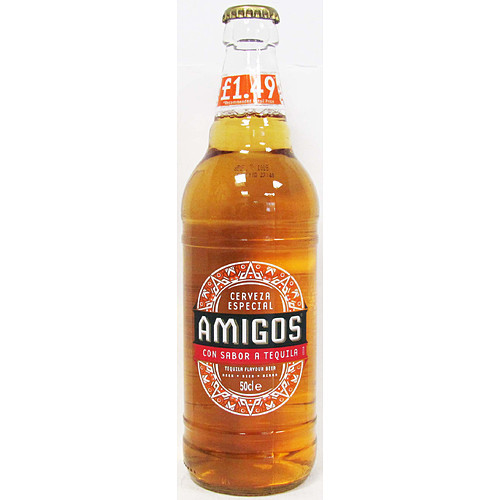 AMIGOS TEQUILA BEER BOTTLE 1x12x500ML PMP &Acirc;&pound;1.49