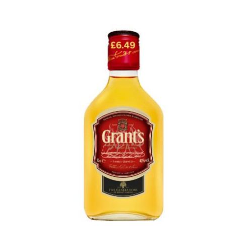 GRANTS TRIPLE WOOD SCOTCH WHISKY BOTTLE 24x20CL PMP &Acirc;&pound;6.49