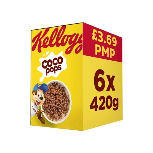 KELLOGGS COCO POPS CEREAL 1x6x420G PMP &Acirc;&pound;3.69