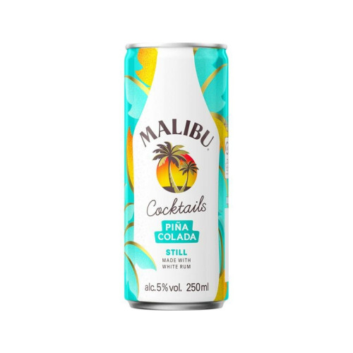 MALIBU PINA COLODA READY TO DRINK CAN 1x12x250ML PMP &Acirc;&pound;2.19