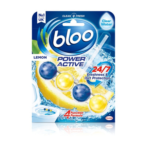 BLOO POWER ACTIVE LEMON TOILET BLOCK 1x6xPK PMP &Acirc;&pound;1.29