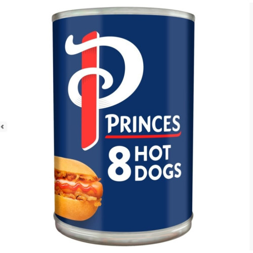 PRINCES HOT DOGS IN BRINE 1x12x400G PMP &Acirc;&pound;1.39