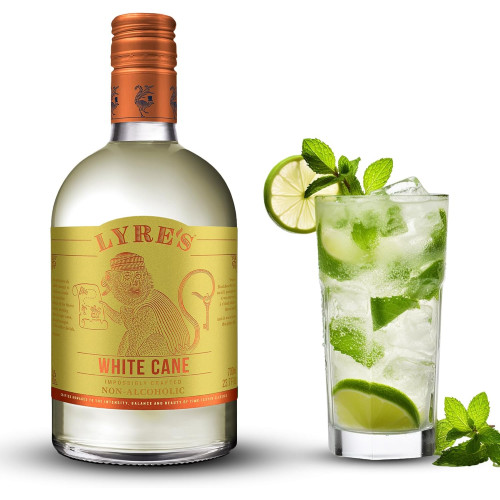 LYRES WHITE CANE SPIRIT ZERO RUM BOTTLE 6x70CL