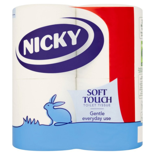 NICKY SOFT TOUCH TOILET TISSUE 1x24PK