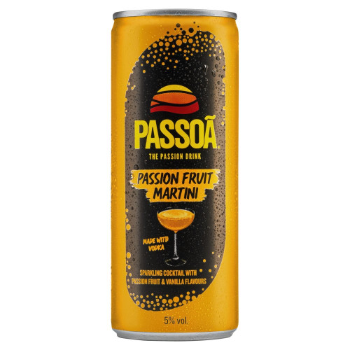 PASSOA PASSION FRUIT READY TO DRINK CAN 1x1x250ML &Acirc;&pound;2.29