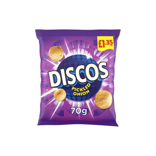 DISCOS PICKLED ONION CRISPS 1x16x70G PMP &Acirc;&pound;1.35