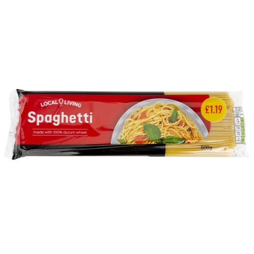 LOCAL LIVING SPAGHETTI 1x12x500G PMP &Acirc;&pound;1.19