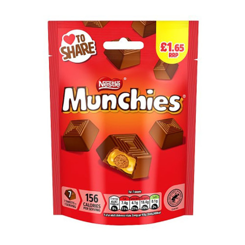 MUNCHIES CHOCOLATE BAG 1x10x81G PMP &Acirc;&pound;1.65