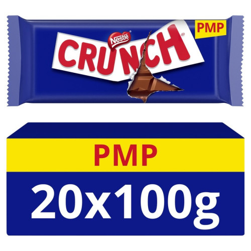 NESTLE CRUNCH CHOCOLATE BAR 1x20x100G PMP &Acirc;&pound;1.65