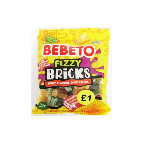 BEBETO FIZZY BRICKS SWEETS 1x40x130G PMP &Acirc;&pound;1