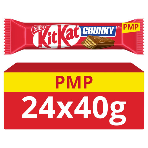 KITKAT CHUNKY MILK CHOCOLATE BAR 1x24x40G PMP &Acirc;&pound;0.89