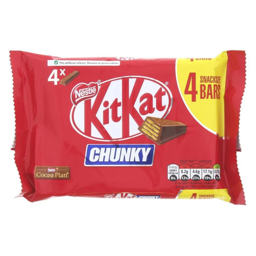 KITKAT CHUNKY MILK CHOCOLATE BAR MULTIPACK 1x24x32G PMP &Acirc;&pound;1.85