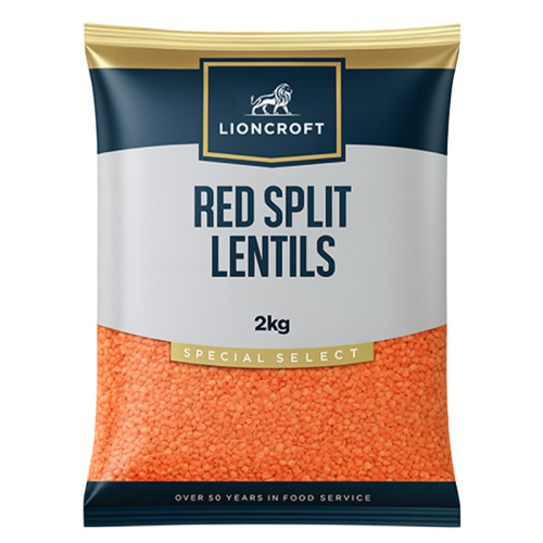 LIONCROFT RED SPLIT LENTILS 6x2KG