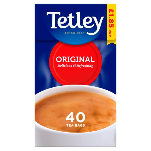 TETLEY ORIGINAL TEA BAGS 1x6x40s PMP &Acirc;&pound;1.85
