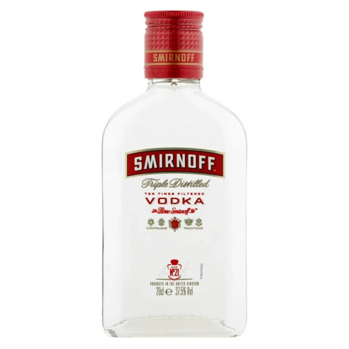 SMIRNOFF RED VODKA BOTTLE 6x20CL PMP &Acirc;&pound;6.49