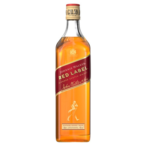 JOHNNIE WALKER RED LABEL WHISKY BOTTLE 6x70CL PMP &Acirc;&pound;20.59