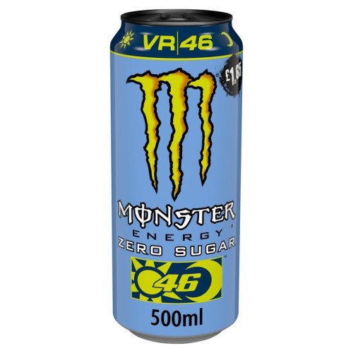 MONSTER ENERGY ROSSI VR46 ZERO CAN 12x500ML PMP &Acirc;&pound;1.65