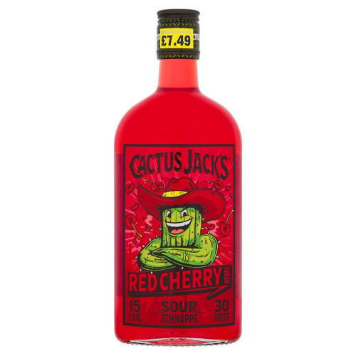 CACTUS JACKS CHERRY BOTTLE 1x50CL PMP &Acirc;&pound;7.49