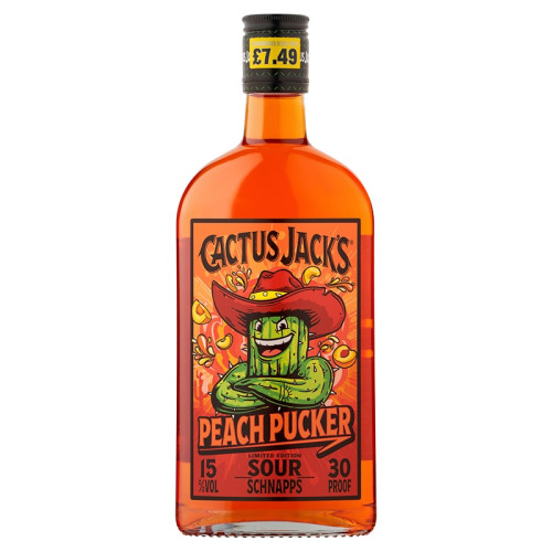 CACTUS JACKS PEACH BOTTLE 1x50CL PMP &Acirc;&pound;7.49