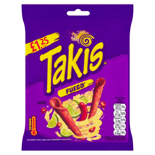 TAKIS FUEGO 21x55G PMP &Acirc;&pound;1.25