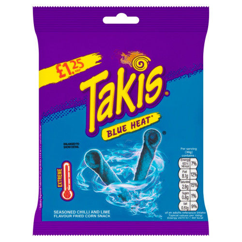 TAKIS BLUE HEAT 21x55G PMP &Acirc;&pound;1.25