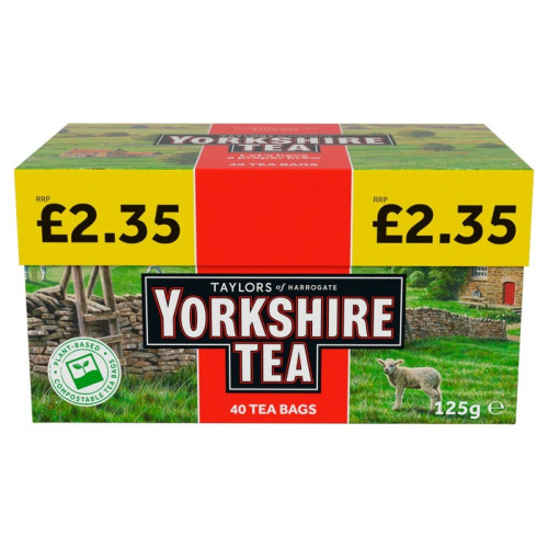 YORKSHIRE TEA BAGS 5x40s PMP &Acirc;&pound;2.35