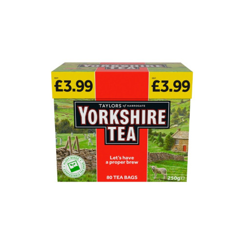 YORKSHIRE TEA BAGS 5x80s PMP &Acirc;&pound;3.99