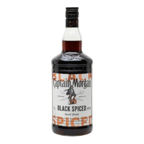 CAPTAIN MORGAN BLACK SPICED RUM BOTTLE 6x70CL