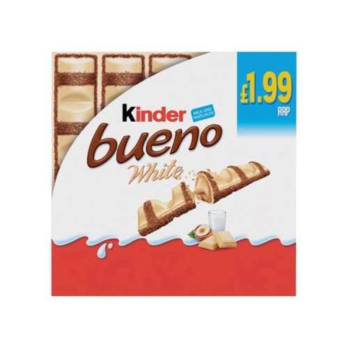 KINDER BUENO WHITE T5 9x97.5G PMP &Acirc;&pound;1.99
