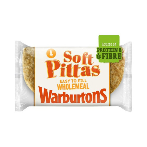 WARBURTONS WHOLEMEAL PITTA 1x4s