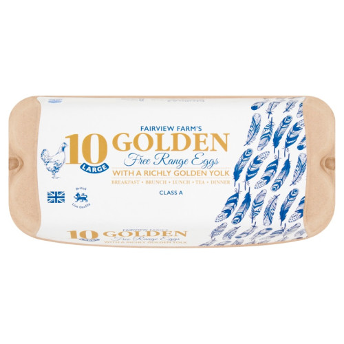 GOLDEN YORK FREE RANGE LARGE EGGS 1x10PK