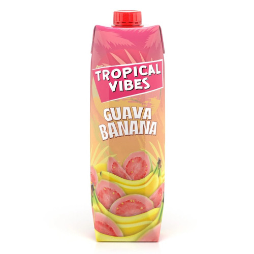 TROPICAL VIBES GUAVA BANANA CARTON 6x1L