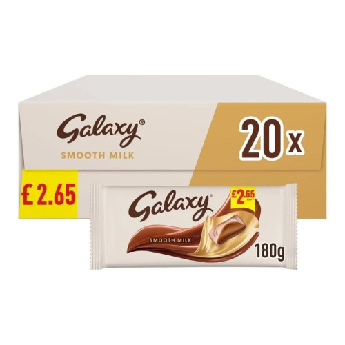 GALAXY MILK CHOCOLATE 20x180G PMP &Acirc;&pound;2.65
