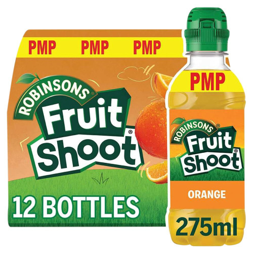 ROBINSONS FRUIT SHOOT NAS ORANGE BOTTLE 12x275ML PMP &Acirc;&pound;0.99